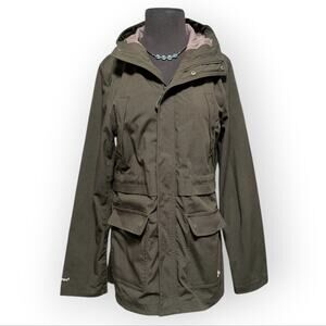 Under Armour Jacket Women's Green Storm 1 Outdoor Mid Weight Zip Hooded Coat Med